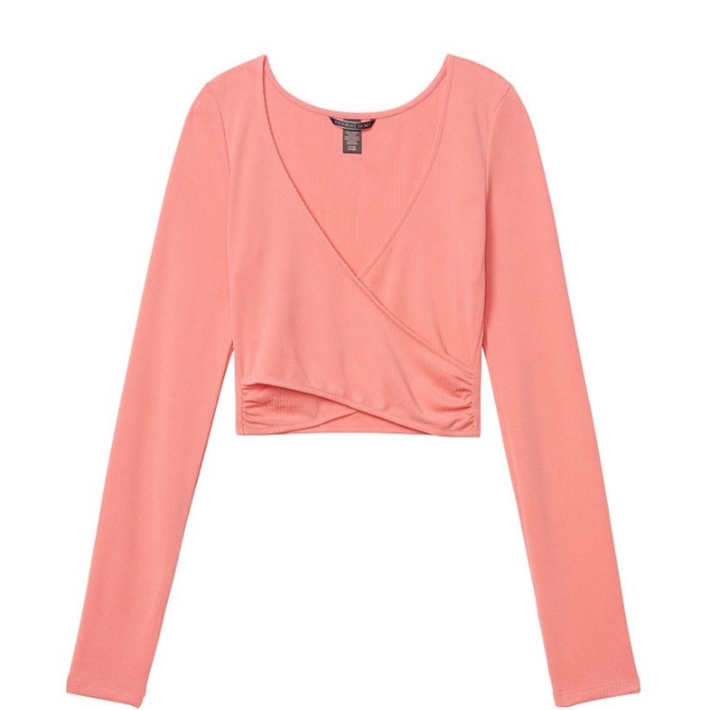 Victoria’s Secret ribbed wrap crop top - Picture 4 of 7